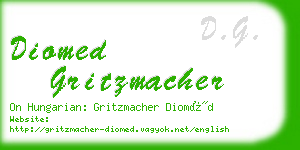diomed gritzmacher business card